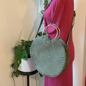 Large round super cool Anthropologie handbag NWOT